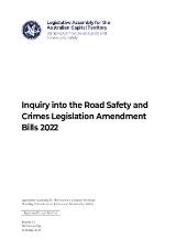 Thumbnail - Inquiry into the Road Safety and Crimes Legislation Amendment Bills 2022.