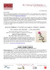 Thumbnail - Art Song Canberra newsletter.