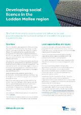 Thumbnail - Developing social licence in the Loddon Mallee region.
