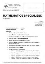 Thumbnail - Mathematics assessment reports and exam papers.
