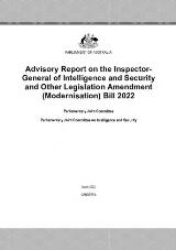 Thumbnail - Advisory report on the Inspector-General of Intelligence and Security and Other Legislation Amendment (Modernisation) Bill 2022