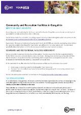Thumbnail - Community and recreation facilities in Gungahlin : report on what we heard.