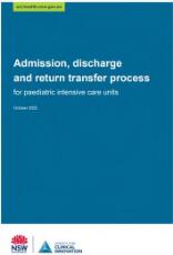 Thumbnail - Admission, discharge and return transfer process for paediatric intensive care units