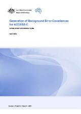 Thumbnail - Generation of background error covariances for ACCESS-C