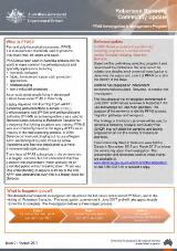 Thumbnail - Robertson Barracks community update : PFAS investigation & management program. Issue 01