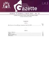 Thumbnail - Western Australian government gazette.