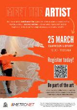 Thumbnail - Meet the artist, 25 March Clarkson Library 10:30-11:30 am : be part of the art.