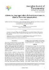 Thumbnail - Australian journal of taxonomy.