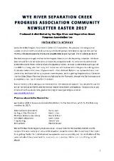 Thumbnail - Wye River and Separation Creek community newsletter.