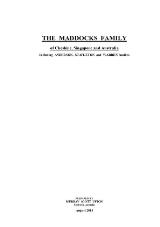 Thumbnail - The Maddocks family of Cheshire, Singapore and Australia : including Anderson, Stapleton and Warren families.