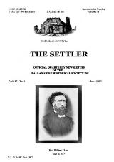Thumbnail - The Settler : official quarterly newsletter of the Ballan Shire Historical Society Inc.