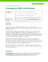 Thumbnail - Greenpeace 50th anniversary : media briefing.