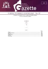 Thumbnail - Western Australian government gazette.