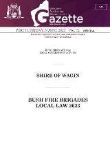 Thumbnail - Western Australian government gazette.