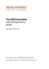 Thumbnail - The 2022 Australian aid transparency audit.