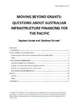 Thumbnail - Moving beyond grants: Questions about Australian infrastructure financing for the Pacific.