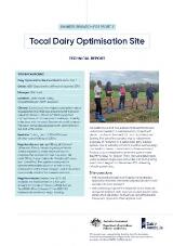 Thumbnail - Tocal Dairy Optimisation Site.