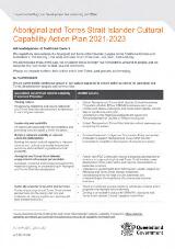 Thumbnail - Aboriginal and Torres Strait Islander cultural capability action plan 2021-2023