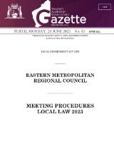 Thumbnail - Western Australian government gazette.