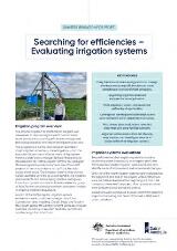 Thumbnail - Searching for efficiencies : evaluating irrigation systems.