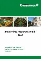 Thumbnail - Inquiry into Property Law Bill 2023