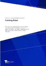 Thumbnail - Funding rules : policy and funding guidelines