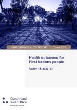Thumbnail - Performance audit report : Health outcomes for First Nations people