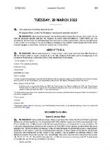 Thumbnail - Official Record of Proceedings of the Legislative Assembly Queensland.