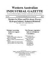 Thumbnail - Western Australian industrial gazette.