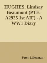 Thumbnail - Hughes, Lindsay Beaumont (PTE. A2925 1st AIF) - A WW1 Diary.