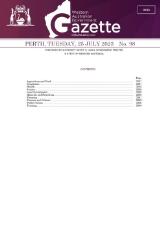 Thumbnail - Western Australian government gazette.