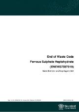 Thumbnail - End of Waste Code : ferrous sulphate heptahydrate (ENEW07597919)