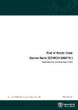 Thumbnail - End of Waste Code : garnet sand (EOWC010000731)