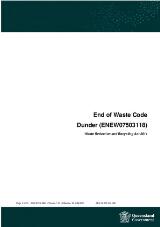 Thumbnail - End of waste code : dunder (ENEW07503118)