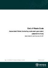 Thumbnail - Associated water (including coal seam gas water) (ENEW07547018) : end of waste code.