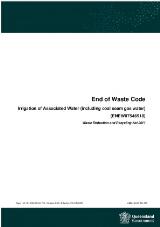 Thumbnail - End of Waste Code : irrigation of associated water (including coal seam gas water) (ENEW07546918)