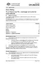 Thumbnail - Class ruling