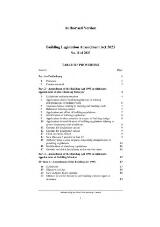 Thumbnail - Building Legislation Amendment Act 2023. No. 11 of 2023.