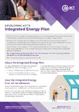 Thumbnail - Developing ACT's integrated energy plan : pathway to electrification [factsheet].