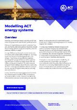 Thumbnail - Modelling ACT energy systems : [factsheet].