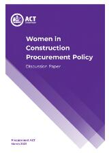 Thumbnail - Women in construction procurement policy : discussion paper.