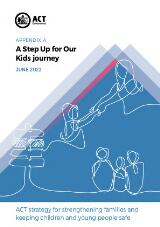 Thumbnail - Appendix A - a step up for our kids journey : Next steps for our kids - ACT strategy for strengthening families and keeping children and young people safe.