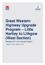 Thumbnail - Great Western Highway upgrade program at Little Hartley to Lithgow (west section) : review of environmental factors