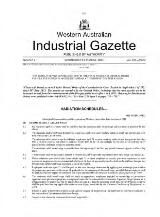 Thumbnail - Western Australian industrial gazette.