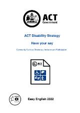 Thumbnail - ACT Disability Strategy : have your say.