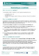 Thumbnail - Nominating as a candidate : fact sheet.