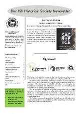 Thumbnail - Box Hill Historical Society Newsletter.