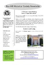 Thumbnail - Box Hill Historical Society Newsletter.