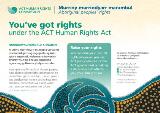 Thumbnail - Murriny murrindyarr marambul Aboriginal peoples' rights : you've got rights under the ACT Human Rights Act.