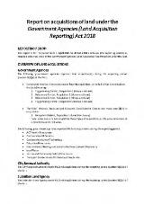 Thumbnail - Suburban Land Agency - land acquisitions quarterly report.